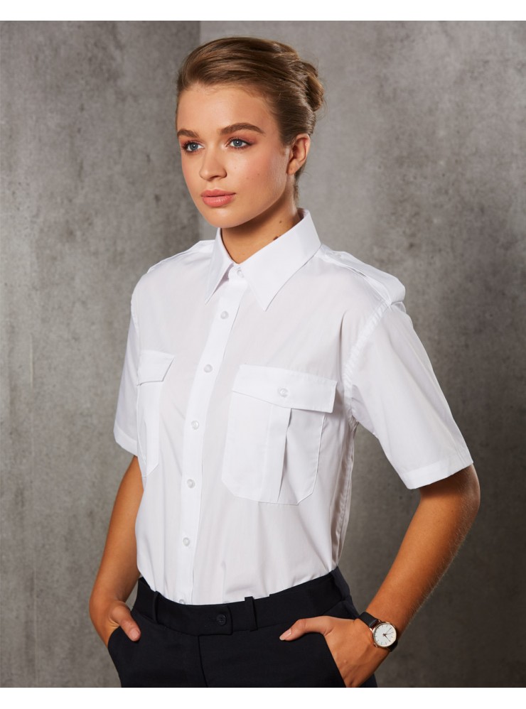 BS06S Epaulette Short Sleeve