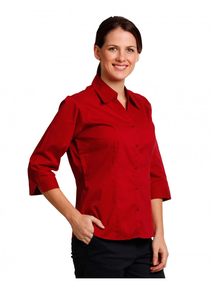 BS07Q Women's Teflon Executive 3/4 Sleeve Shirt