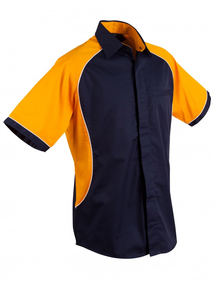 BS15 Men's Arena Tri-colour Contrast Shirt