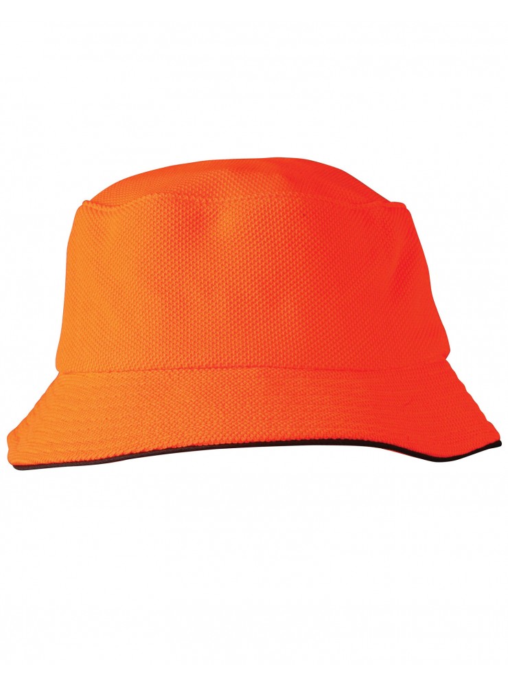 CH71 Pique Mesh With Sandwich Bucket Hat