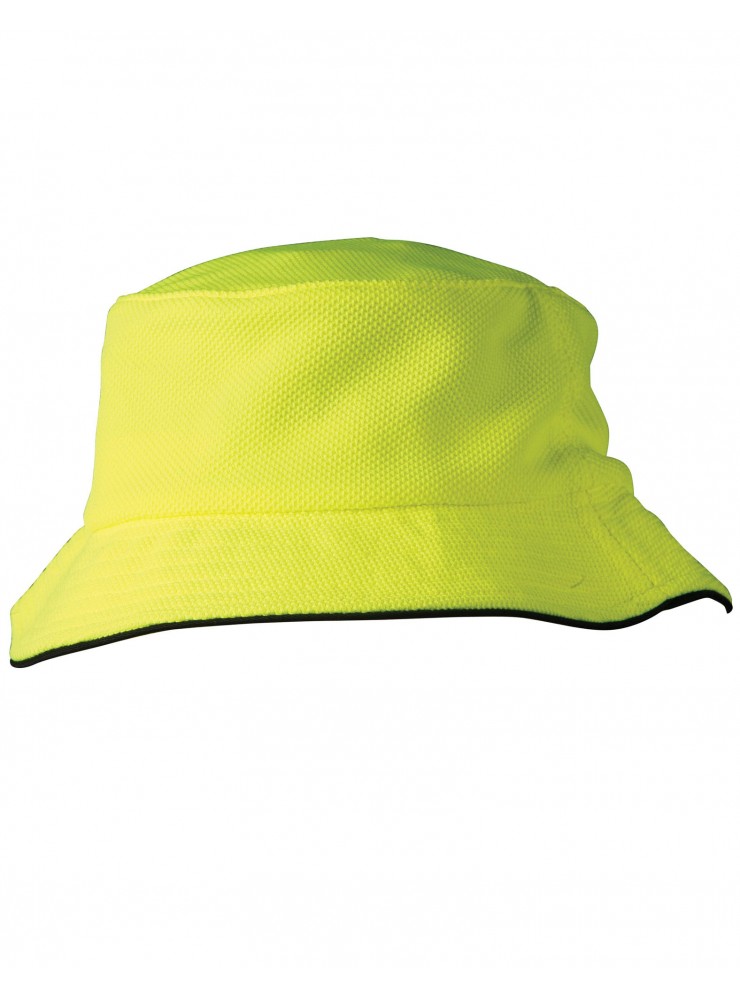 CH71 Pique Mesh With Sandwich Bucket Hat