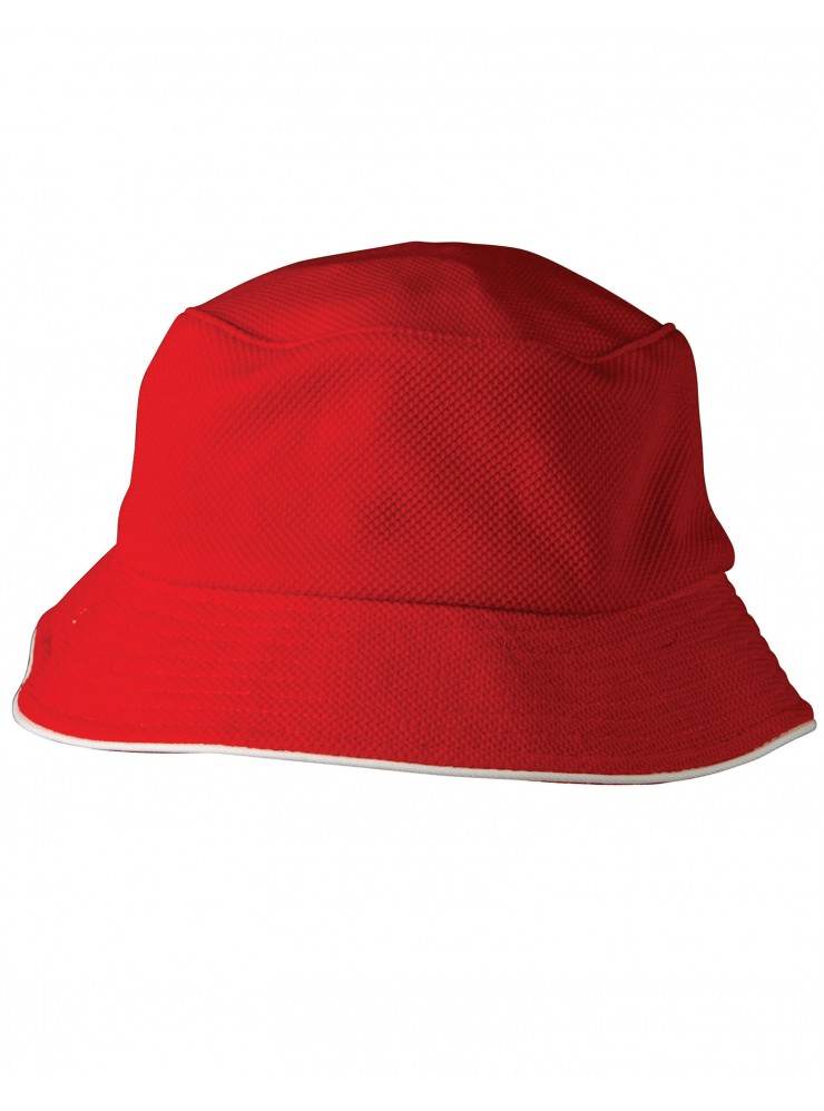 CH71 Pique Mesh With Sandwich Bucket Hat