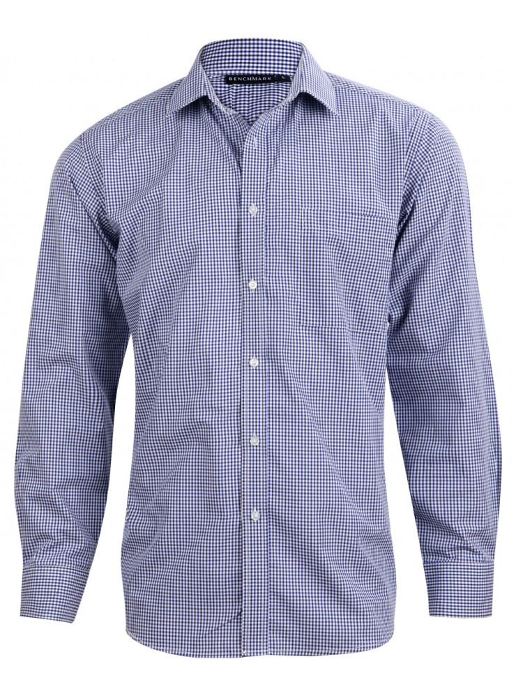 M7320L Men's Multi-Tone Check Long Sleeve Shirt