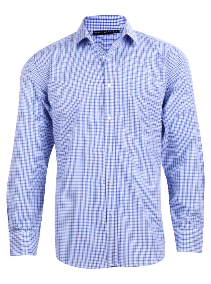 M7320L Men's Multi-Tone Check Long Sleeve Shirt