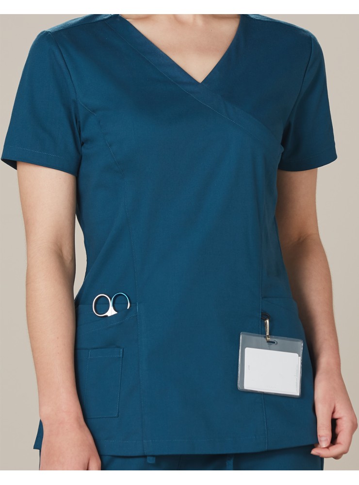 M7640 LADIES SCRUB TOP