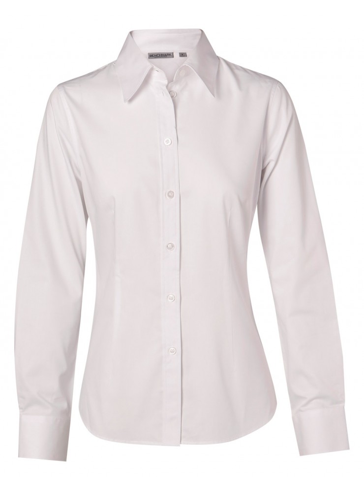 M8020L Women's Cotton/Poly Stretch Long Sleeve Shirt