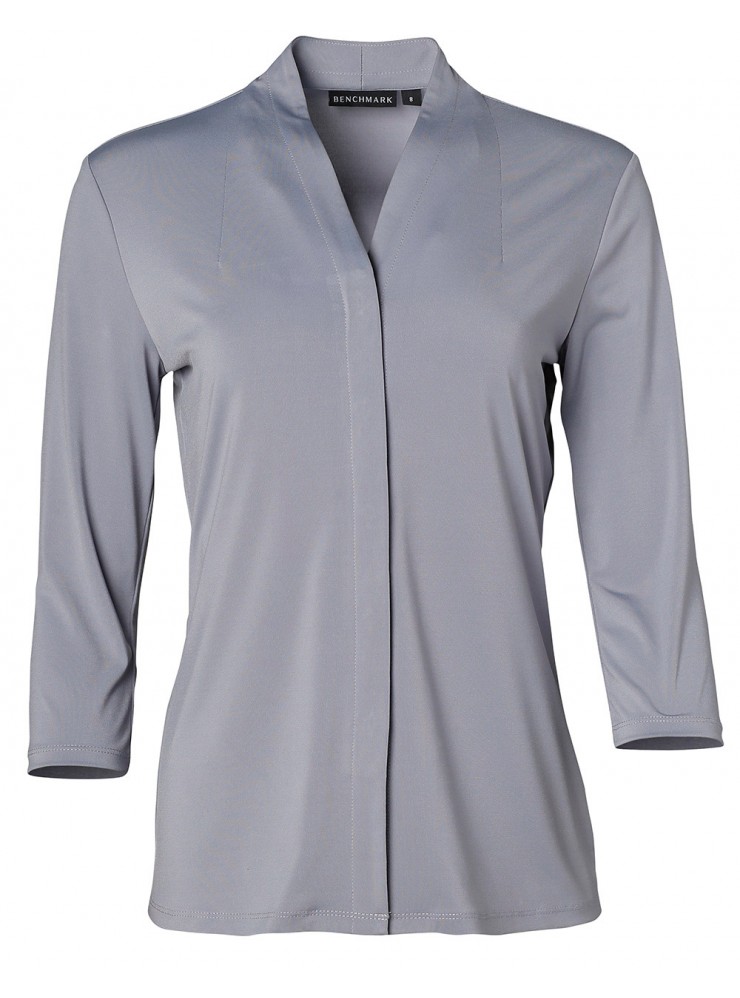 M8830 - LADIES 3/4 SLEEVE STRETCH KNIT TOP ISABEL