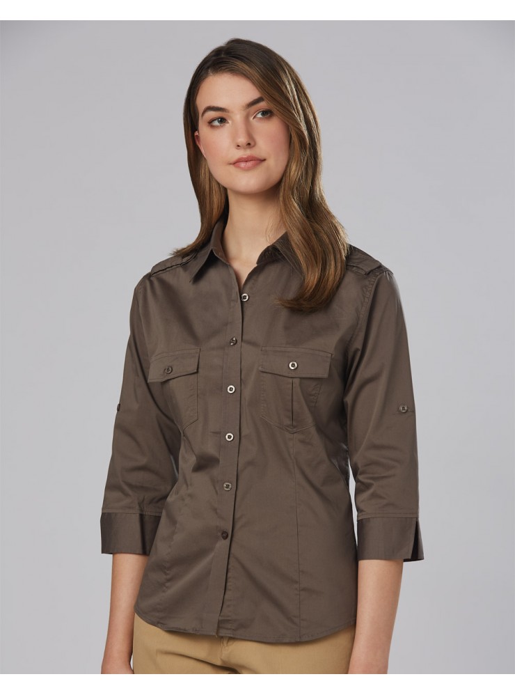 M8913 Women's 3/4 Sleeve Military Shirt