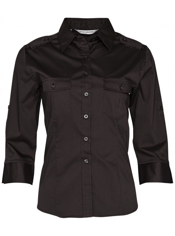 M8913 Women's 3/4 Sleeve Military Shirt