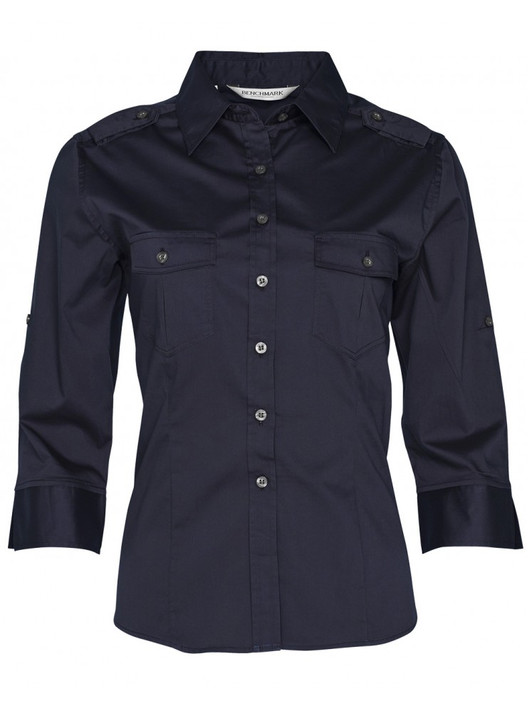 M8913 Women's 3/4 Sleeve Military Shirt