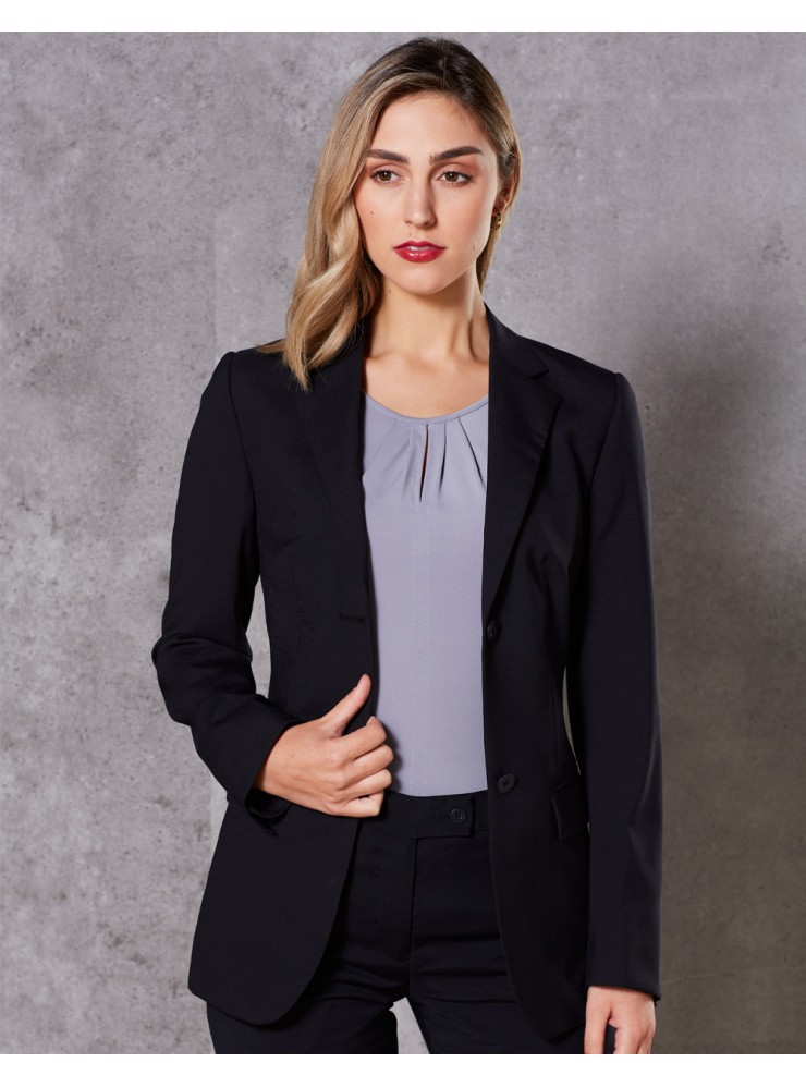 M9200 Women's Wool Blend Stretch Mid Length Jacket