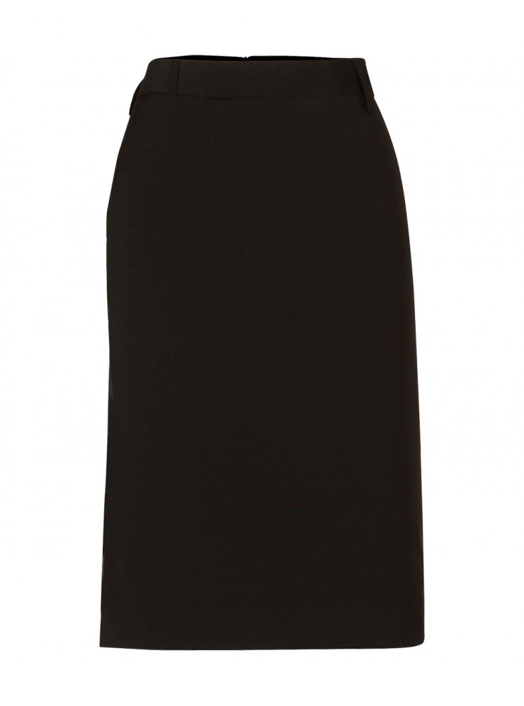 M9470 Women's Wool Blend Stretch Mid Length Lined Pencil Skirt