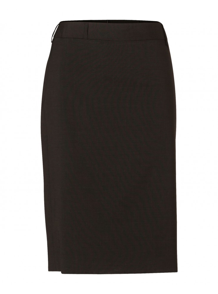 M9470 Women's Wool Blend Stretch Mid Length Lined Pencil Skirt