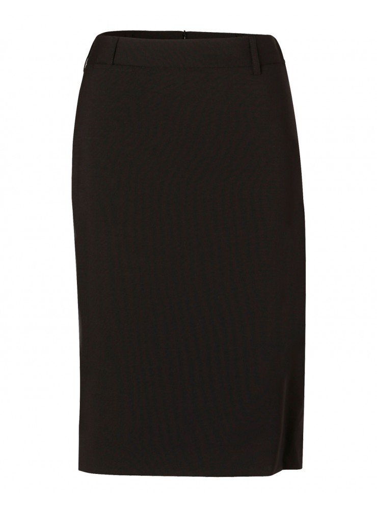 M9470 Women's Wool Blend Stretch Mid Length Lined Pencil Skirt