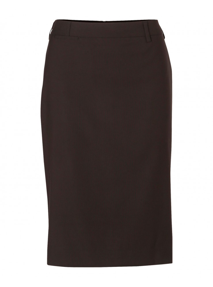 M9471 Women's Poly/Viscose Stretch Mid Length Lined Pencil Skirt