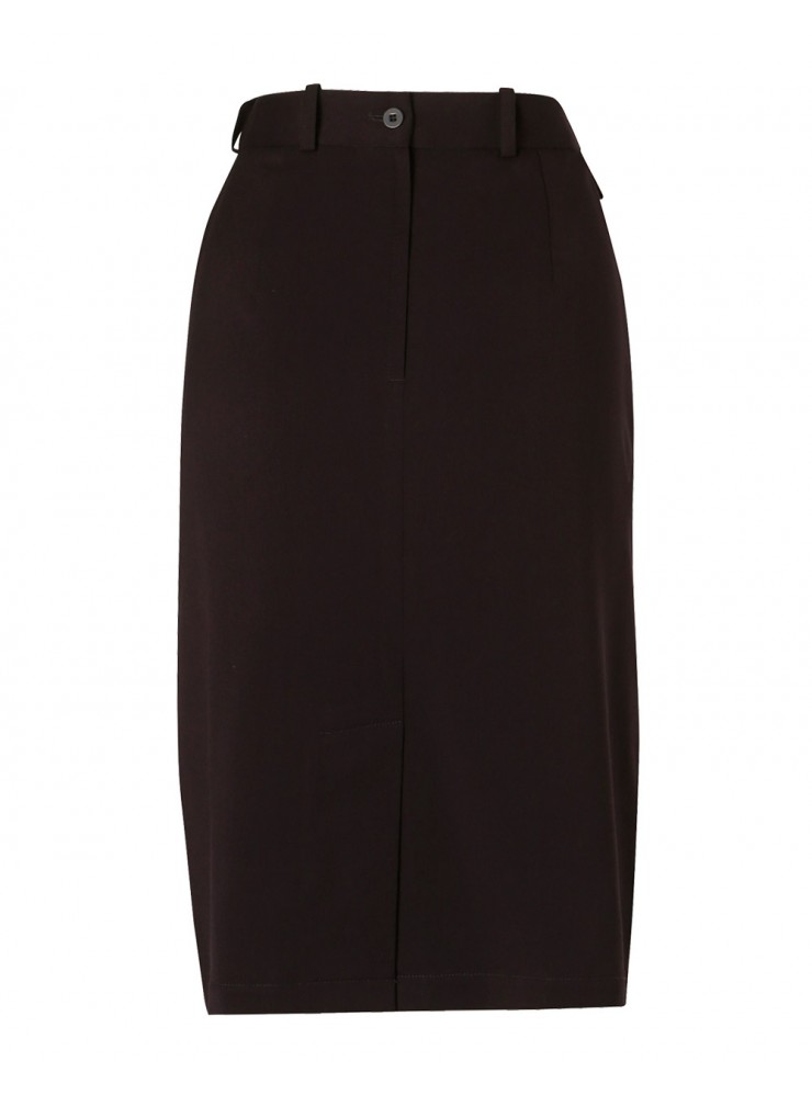 M9471 Women's Poly/Viscose Stretch Mid Length Lined Pencil Skirt