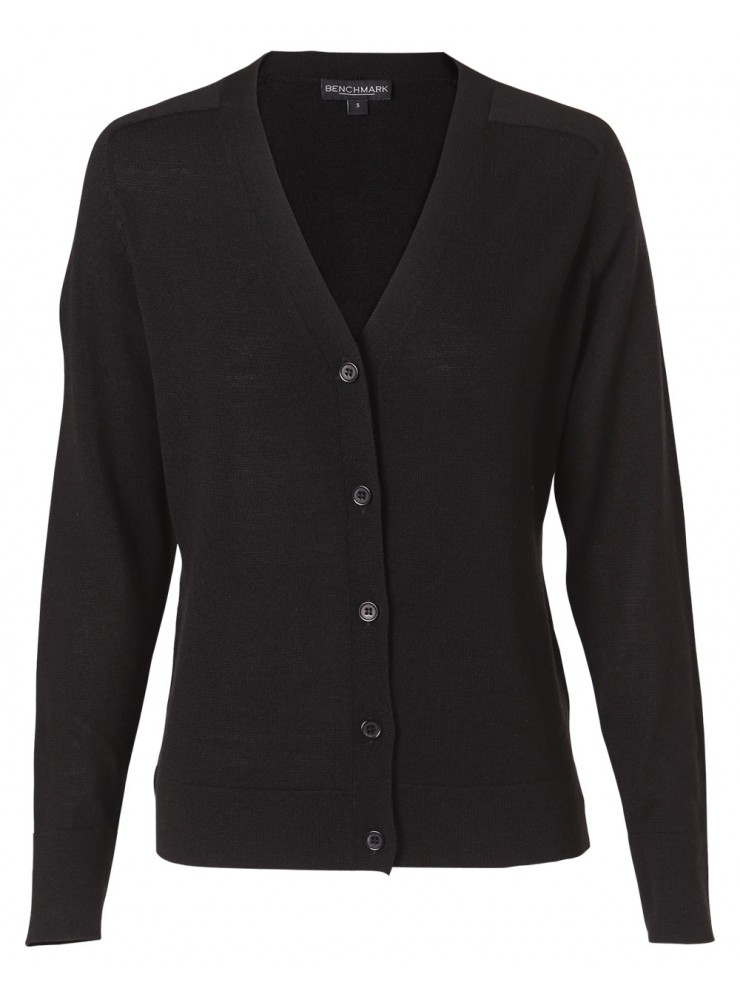 M9602 Women's V-Neck Long Sleeve Cardigan