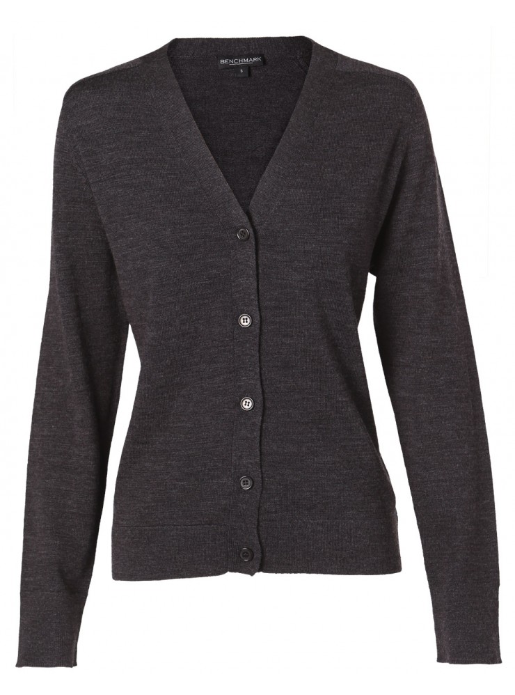 M9602 Women's V-Neck Long Sleeve Cardigan