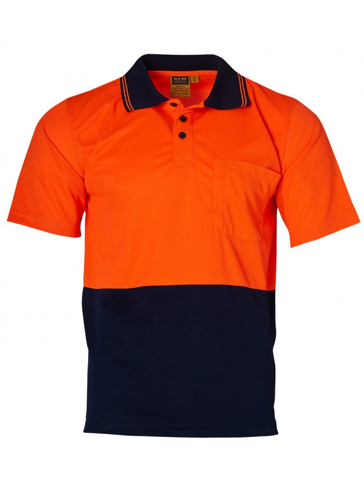 SW01CD High Visibility CoolDry Short Sleeve Polo