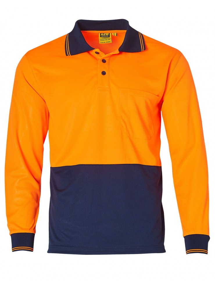 SW05CD High Visibility Long Sleeve Polo