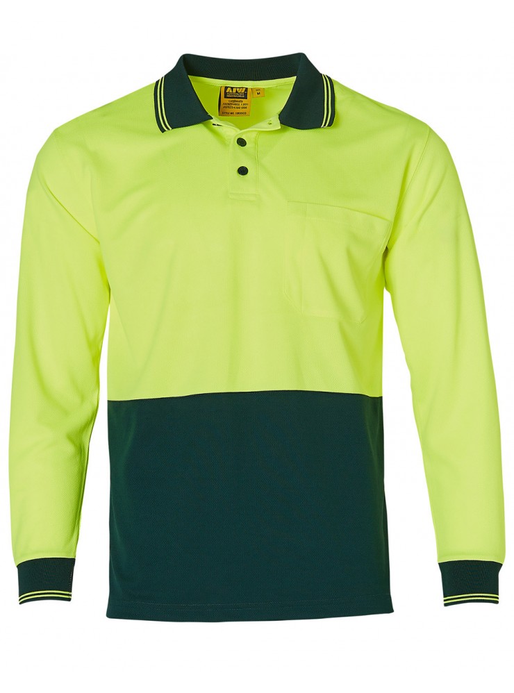 SW05CD High Visibility Long Sleeve Polo