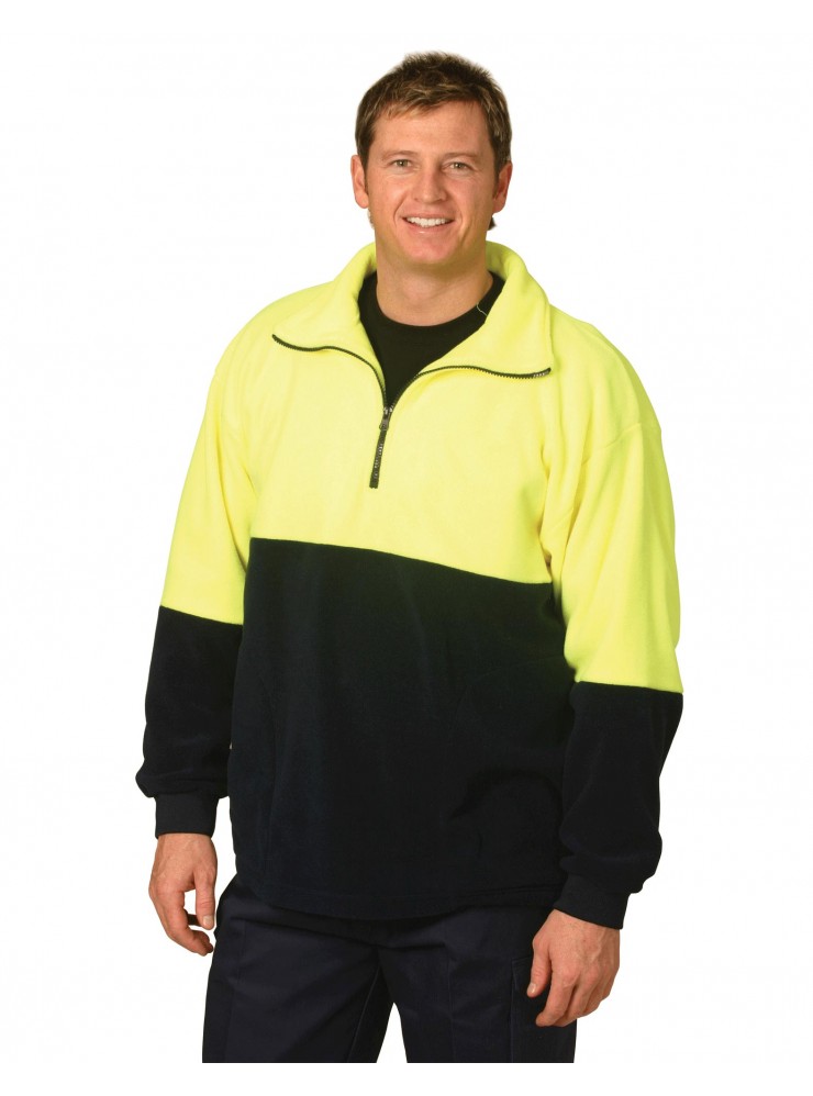 SW07 HI-VIS 2 TONE POLAR FLEECE