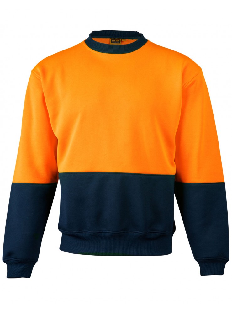 SW09 HI-VIS 2 TONE CREW NECK