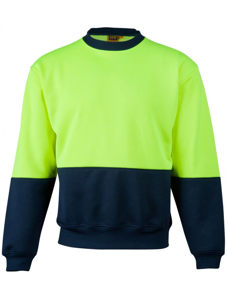 SW09 HI-VIS 2 TONE CREW NECK