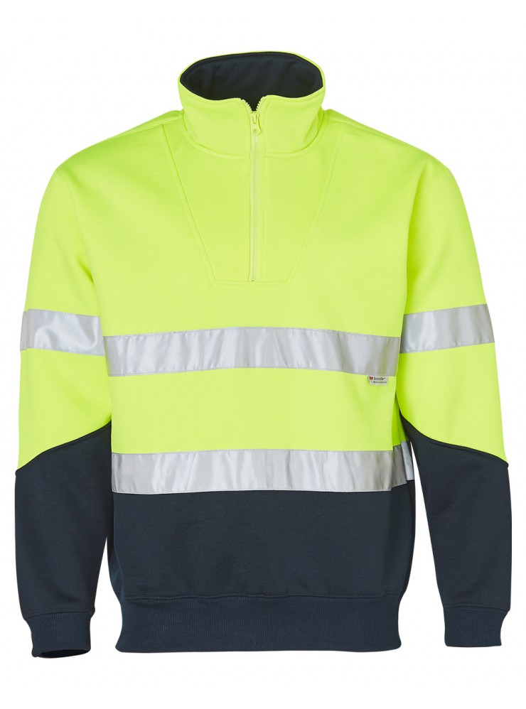 SW14 HI-VIS LONG SLEEVE FLEECE SWEAT