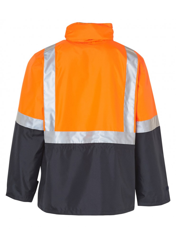 SW18A HI-VIS SAFETY JACKET WITH MESH LINING & 3M TAPES