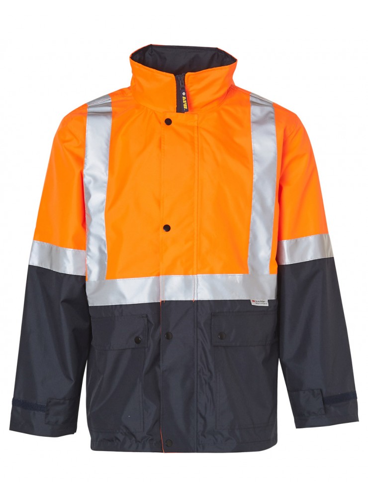 SW18A HI-VIS SAFETY JACKET WITH MESH LINING & 3M TAPES