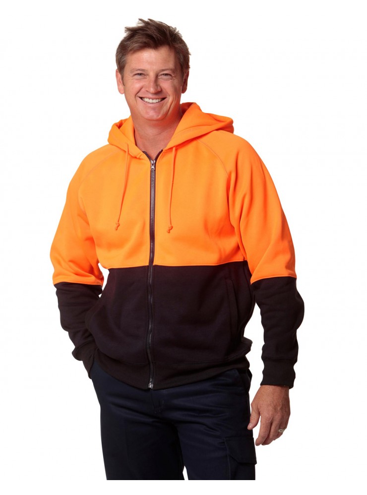 SW24 HI-VIS TWO TONE FLEECE HOODIE