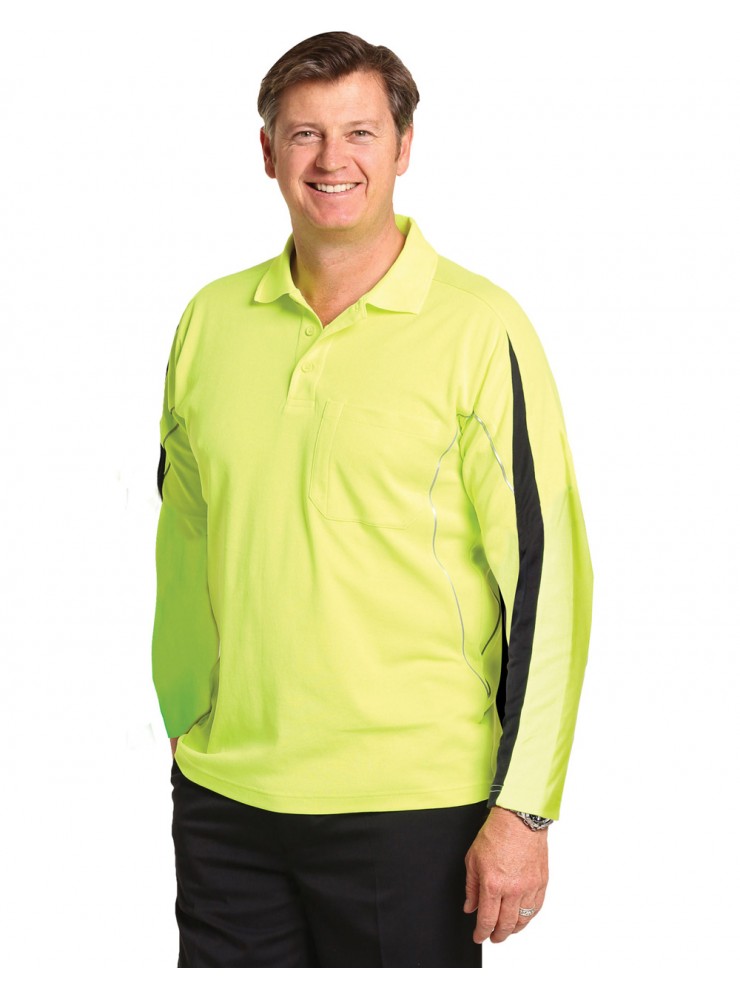 SW33A HI-VIS LEGEND LONG SLEEVE POLO Men's