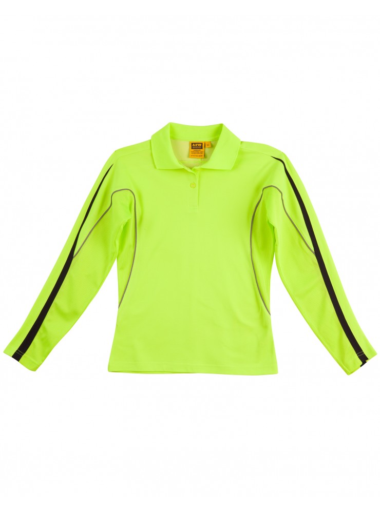 SW34A HI-VIS LEGEND LONG SLEEVE POLO Ladies'