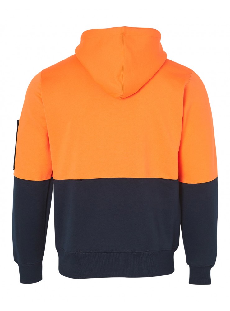 SW38 HI-VIS TWO TONE FLEECY HOODIE UNISEX