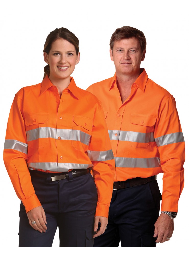 SW52 COTTON DRILL SAFETY SHIRT - Unisex