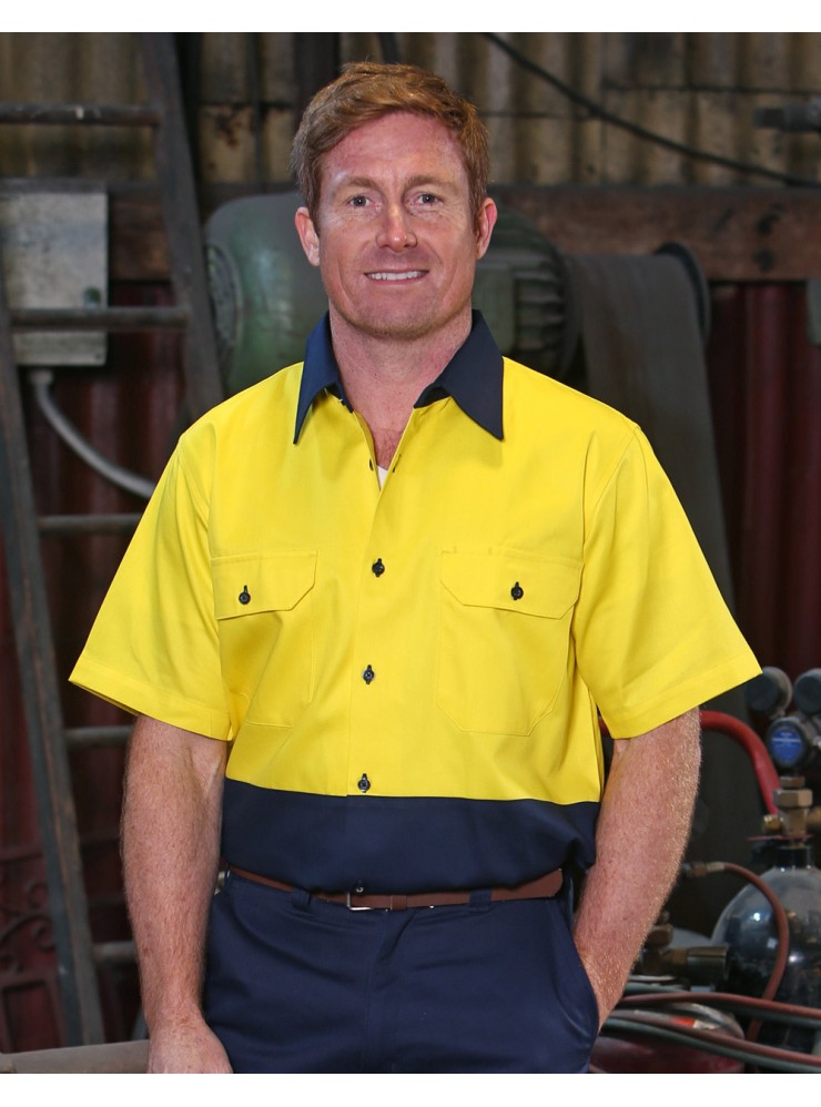 SW53 COTTON DRILL SAFETY SHIRT