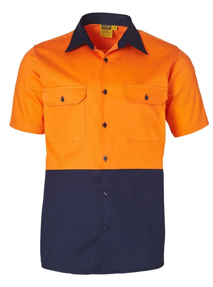 SW53 COTTON DRILL SAFETY SHIRT