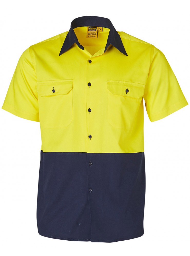 SW53 COTTON DRILL SAFETY SHIRT