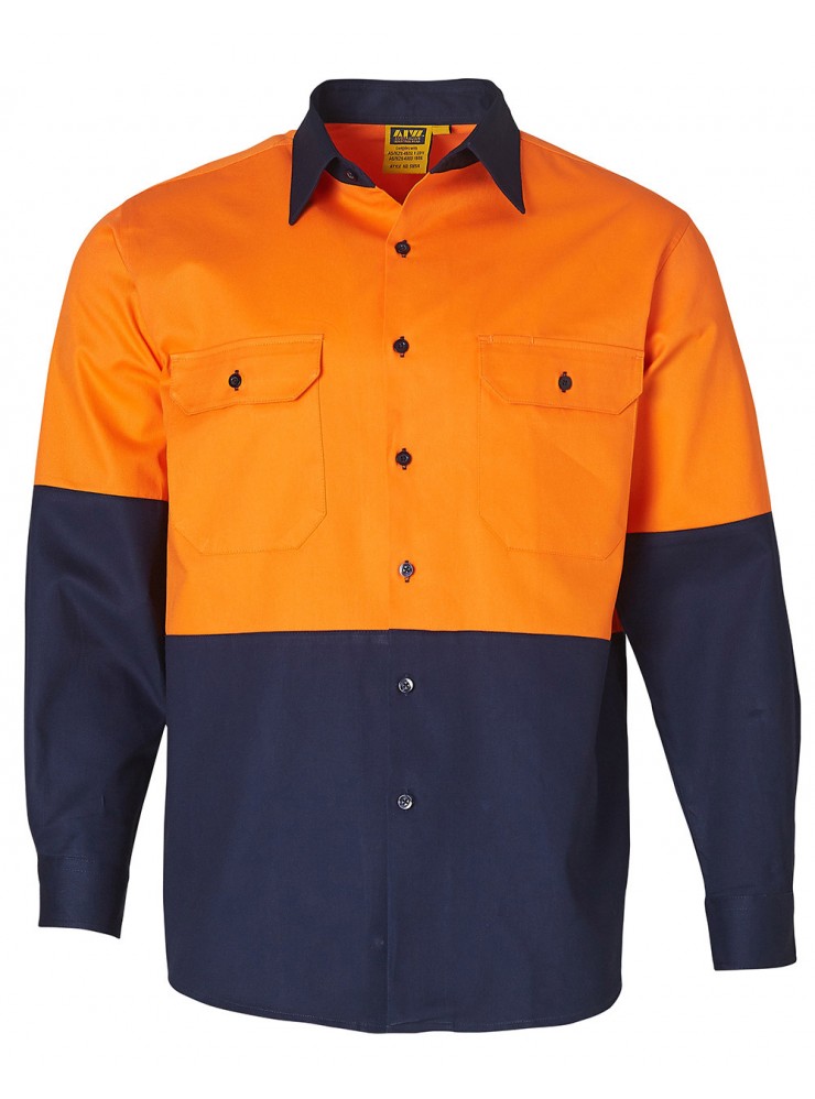 SW54 COTTON DRILL SAFETY SHIRT