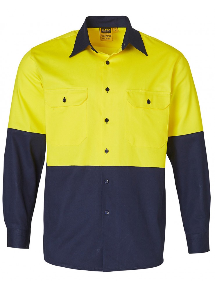 SW54 COTTON DRILL SAFETY SHIRT