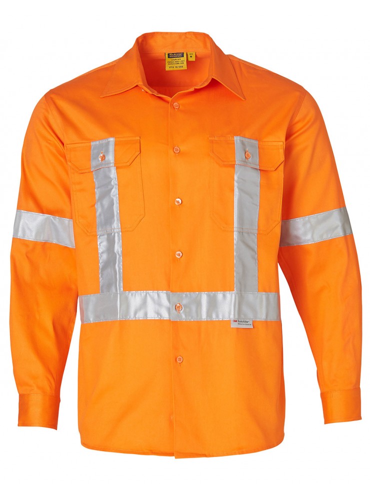 SW56 COTTON DRILL SAFETY SHIRT