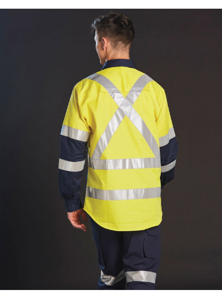 SW70 biomotion day/night light weight safety shirt with x back tape configuration