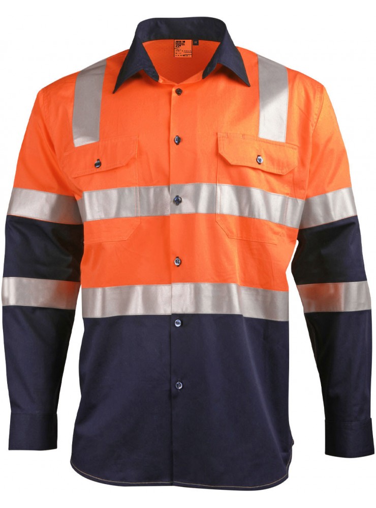 SW70 biomotion day/night light weight safety shirt with x back tape configuration