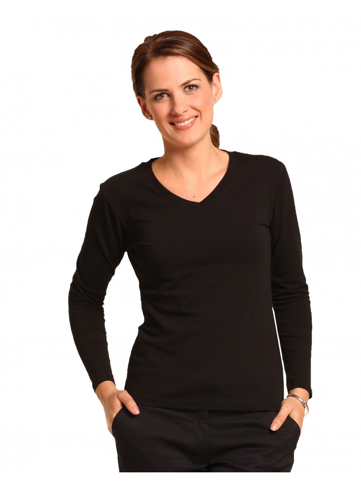 TS05A STRETCH LONG SLEEVE TEE Ladies'