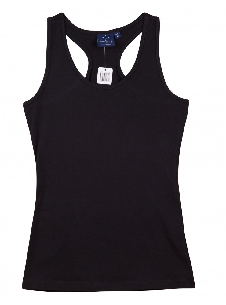 TS21A STRETCH RACEBACK SINGLET Ladies'