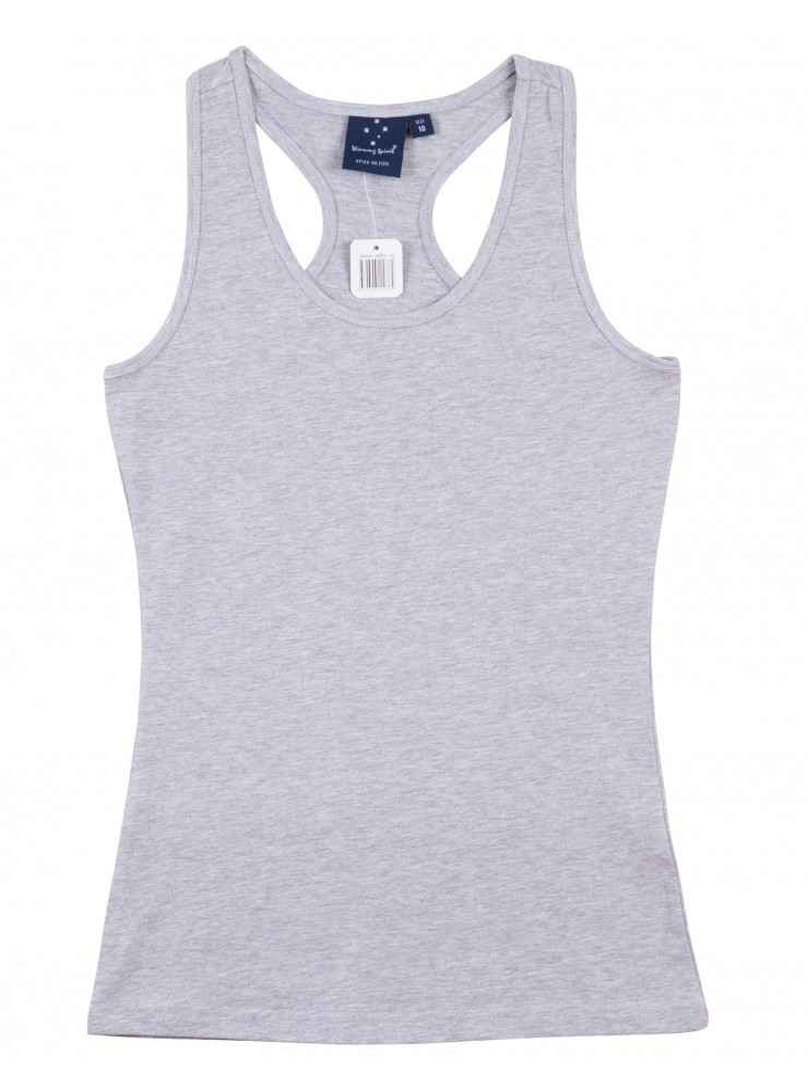 TS21A STRETCH RACEBACK SINGLET Ladies'