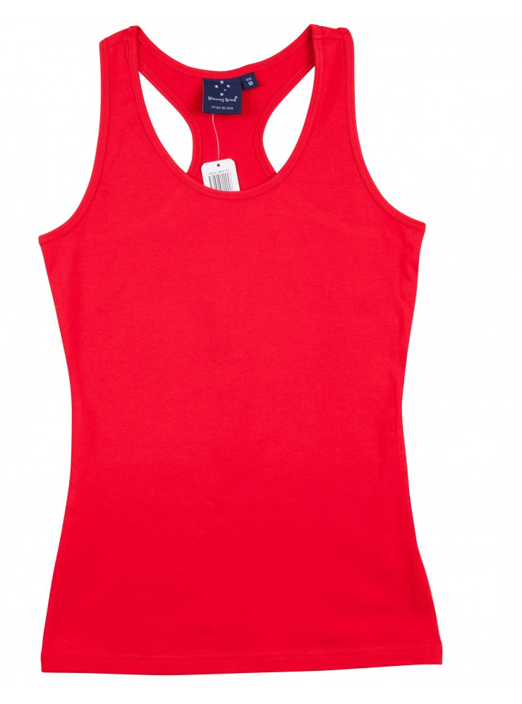 TS21A STRETCH RACEBACK SINGLET Ladies'