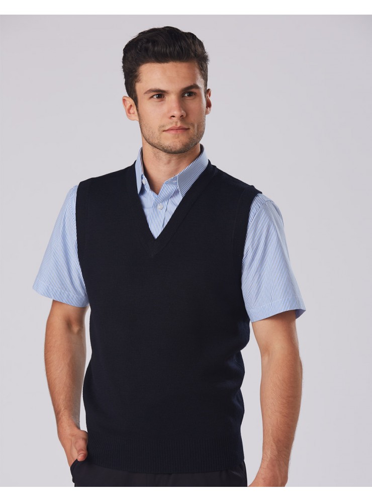 WJ02 Men's  V-Neck Knit vest