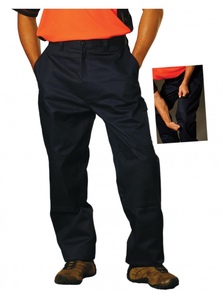 WP03 MEN'S HEAVY COTTON DRILL CARGO PANTS